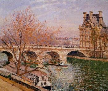 Camille Pissarro : The Pont Royal and the Pavillion de Flore